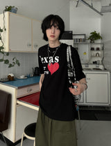 ラバープリントショートスリーブTシャツ