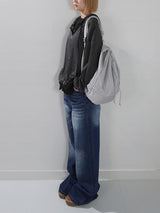 Overfit Zip-up Hood T-shirt