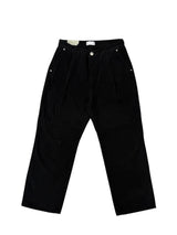 フリースラインシングルプレートワイドコットンパンツ - サイズ XS, S, M, L