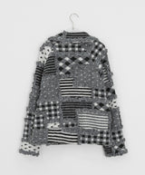 Pitanne Dot Patch Knit Cardigan Jacket