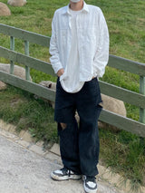 Cropped shirt jacket Unisex 2C