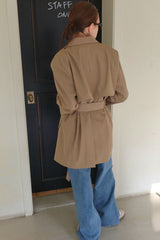 TRENCH BELT JACKET_BEIGE