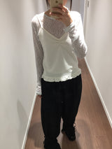 EZ floral long sleeve (2color)