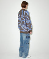 DESTROYED ECLIPSE HAIRY KNIT SWEATER