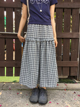 Cozy Check Long Skirt (2color)