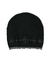 RIVET TOTEM WOOL-LIKE EDGE HEATHER BLEND BEANIE