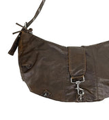 Vintage Eyelet Buckle Shoulder Bag