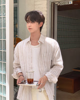 Harbor Stripe Linen Shirt