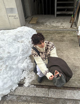 No.1024 dia wool20 KNIT ZIP-UP (3color)