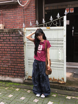 Tiav Flower Printing Short Sleeve Tee