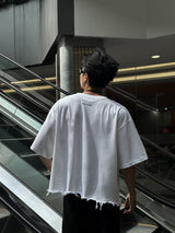 ATLU - Distressed - Tシャツ (ホワイト/ブラック)