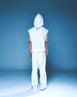 TUKED BAGGY PANTS (WHITE)