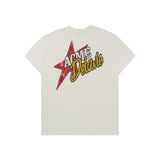 24FW CRACK STAR LOGO SHORT SLEEVE T-SHIRT CREAM