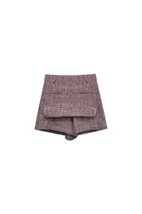 CHERISH TWEED SKIRT PANTS / RED