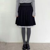 Layered Pleats Skirt  