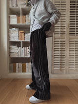 Embler Velvet Track Wide Pants