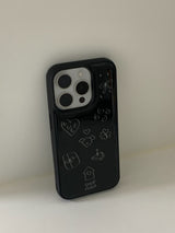 ハッピーパピーケース (black)