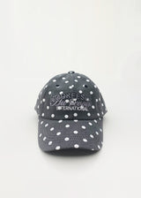 vintage washing dot ball cap (Pigment Black)