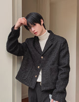 Flat Cropped Tweed Jacket