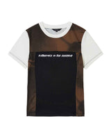 Blocked Graphic SS T-shirt _ BROWN