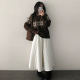 Yup Winter Snowflake Round Knitwear