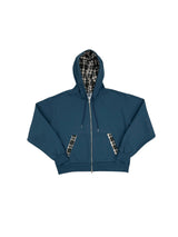 maru check zip-up