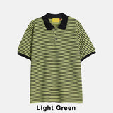 ベルストライプカラーショートスリーブTシャツ
