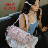 Roaming ballet-Bowknot baguette bag