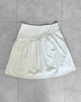 SLOW BUTTON FLARE MIDI SKIRT