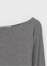 [MADE] デントゥバットウィングボートネック長袖Tシャツ