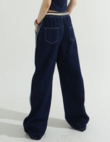 [BELT SET] ロープラインデニムパンツ