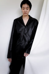 Faux leather jacket, Black