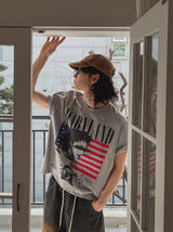 ランドセミクロップオーバーショートスリーブ