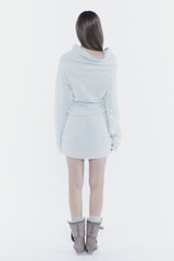 MISTY LOOSE DRESS light grey