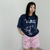 KIRIGIRL BOXY T-SHIRT _NAVY