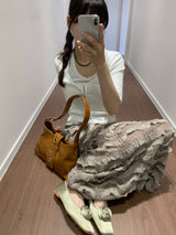 Wire Eyelet Hobo Bag (4color)