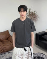 リセッドピグメントクロップ半袖Tシャツ