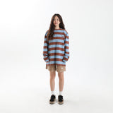 Striped Round Long Sleeve T-Shirts BR/SB