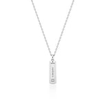 26SS★ [Premium Plating] Volume Square AB(W) Dual Pave Necklace