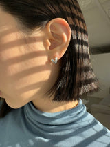 [925silver] Twinkle heart earring