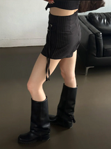 ストライプストラップパンツ