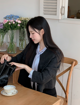 [SHOPPERMADE] MK Modal Puff Tie Blouse (3color)