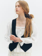 Square Frill Blouse (White)
