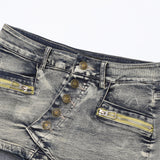 Demi Zip Denim Skort
