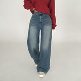 [MADE] Mark, vintage washing wide denim pants