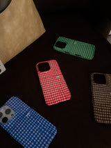 [SUMMER LIMITED] CHECK SEERSUCKER Hard Case / TREEFORFIVE345