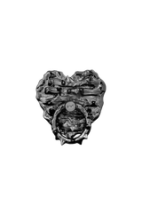 NO.612 [BLACK] SPIKY HEART PHONE GRIP