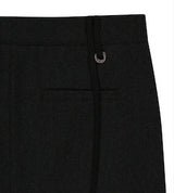 Layered Wool Skirt / Black