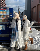 フレンダーエイクチェックビッグマフラー