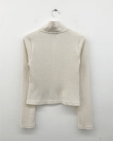 Essential Knit Half-Neck Zip-Up (3color)